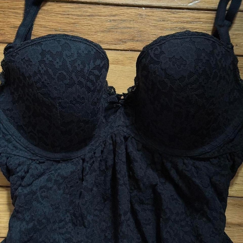 Victoria Secret Black Babydoll lingerie with bow detail! - Picture 3 of 6